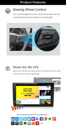 Navigatie dedicata Scirocco 2009-2014, 4GB RAM 32GB ROM, Octacore, Android 14, Display QLED 1K 9", DSP, Carplay&Android Auto, SIM 4G, Bluetooth, Ventilator Activ [4]