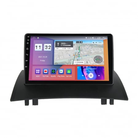 Megane 2 - Navigatie dedicata Renault Megane 2 2002-2009, 8GB RAM 128GB ROM, Octacore, Platforma TS18, Android 13, Display QLED 9”, Suporta camera 360º, DSP, Carplay&Android Auto, SIM 4G, Ventilator Activ