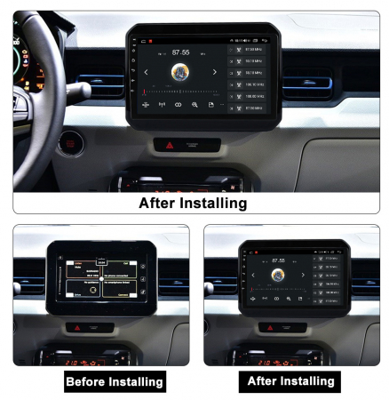 (Resigilata) Navigatie dedicata Suzuki Ignis 2016-2020, 2GB RAM 32GB ROM, Quad Core, Display 9" IPS Full HD, Carplay, Android 13, Bluetooth, Magazin Play, Suport camere AHD [2]