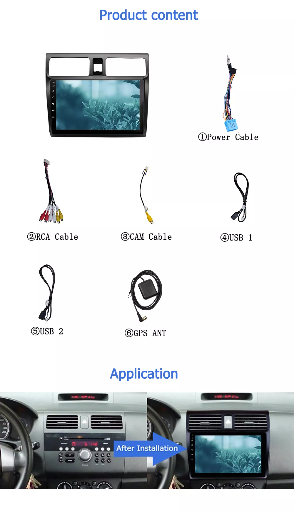 Navigatie dedicata Suzuki Swift 2005-2012, 4GB RAM 32GB ROM, Octacore, Android 14, Display QLED 1K 10", DSP, Carplay&Android Auto, SIM 4G, Bluetooth, Ventilator Activ [6]