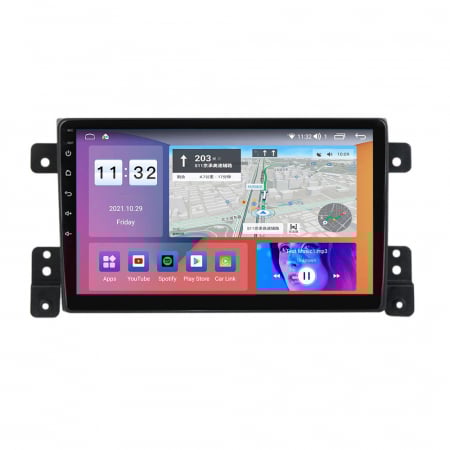 Suzuki - Navigatie dedicata Suzuki Vitara 2005-2015, 8GB RAM 128GB ROM, Octacore, Platforma TS18, Android 13, Display QLED 9”, Suporta camera 360º, DSP, Carplay&Android Auto, SIM 4G, Ventilator Activ