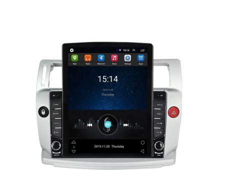 Citroen - Navigatie dedicata Tesla Style Citroen C4 2004-2009, 4GB RAM 64GB ROM, Tesla Style, ANDROID 13, Carplay & Android Auto, 10 inch, Internet, Aplicatii, Waze, Gps