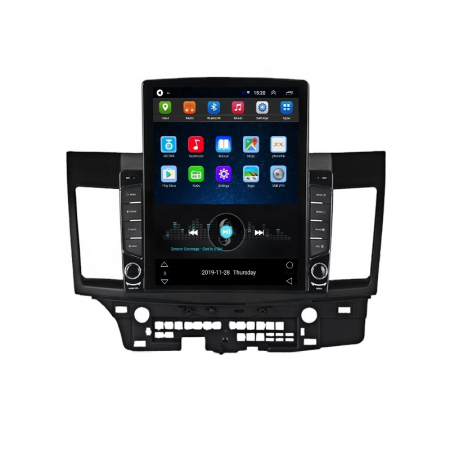 Mitsubishi - Navigatie dedicata Tesla Style Mitshubishi Lancer4GB RAM 64GB ROM, ANDROID 13, Carplay & Android Auto, 10 inch, Internet, Aplicatii, Waze, GPS
