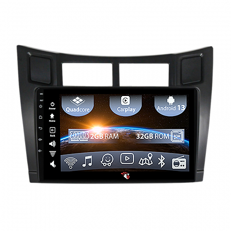 Toyota - (Resigilata) Navigatie dedicata Toyota Yaris 2012-2017, Android 13, Wireless Carplay si Android auto 2 GB RAM 32 ROM, Display IPS, 9 inch, Microfon Extern