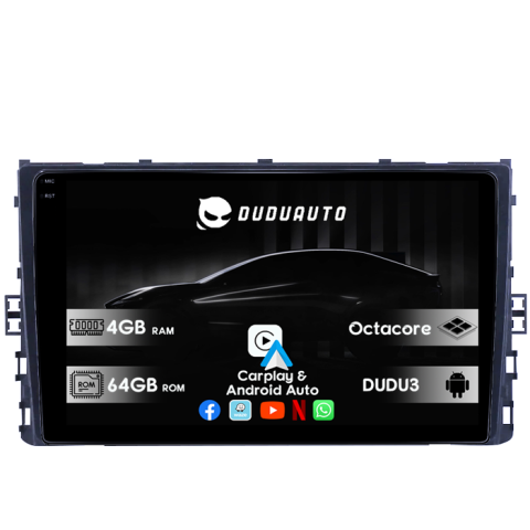 Arteon 2017+ - Navigatie Volkswagen T6 2015+, Taigo, T-Roc, T-Cross, Caravelle, Arteon DUDU3, 4GB RAM 64GB ROM, Octacore, Platforma 8581, Android, Display QLED 9", DSP, Carplay&AndroidAuto