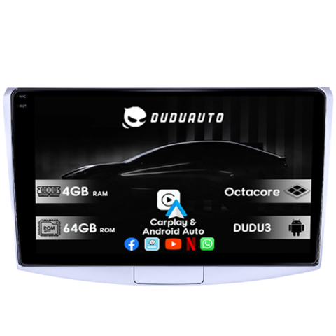 Navigatii Dedicate - Navigatie Volkwagen Passat B6/B7/CC Gri DUDU3, 4GB RAM 64GB ROM, Octacore, Platforma 8581, Android, Display QLED 9", DSP, Carplay&AndroidAuto