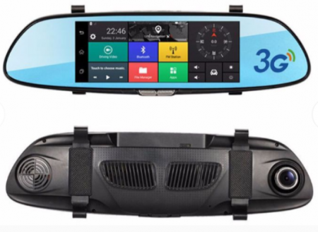 DVR( CAMERA TRAFIC) - Oglinda cu DVR ecran de 7", 1+16G, QuadCore, unghi de vizualizare de 140 de grade