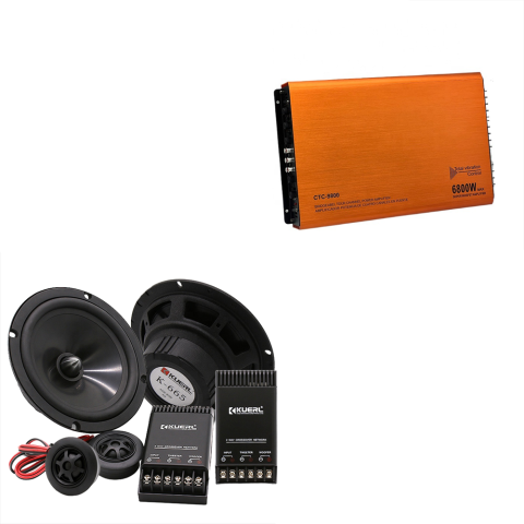 Difuzoare Auto - Pachet audio difuzoare si tweetere + amplificator 60W RMS Opel Astra H 2004-2010