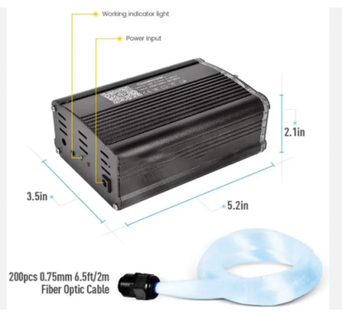 Kit Fibra Optica RGB Plafon Cer instelat 1000 fire [1]