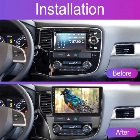 Rama adaptoare compatibil cu Mitsubishi Outlander 2015-2017 de 10.2 inch [2]