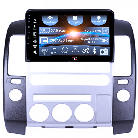 Pathfinder R51 (2004-2012) - (Resigilata) Navigatie dedicata Nissan Pathfinder P51, 2GB RAM 32GB ROM, Quad Core, Display 9" IPS Full HD, Carplay, Android 13, , Suport camere AHD