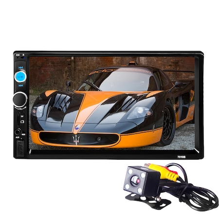 MP3, MP5 Player Auto 7010B 2DIN, Ecran 7'', TouchScreen, Mirrorlink, Camera marsarier si rama, Telecomanda [2]