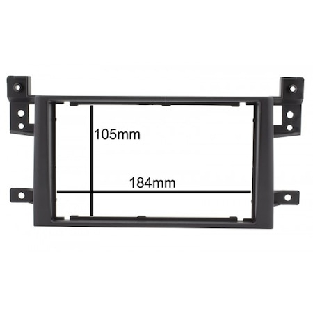 Rama adaptoare NAVI-IT, Suzuki Grand Vitara,negru, 2 DIN + suporti metalici [1]