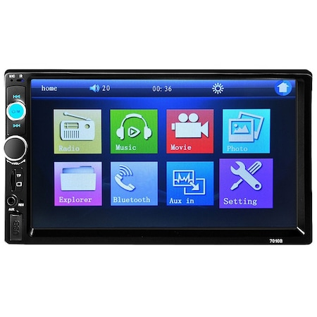 MP3, MP5 Player Auto 7010B 2DIN, Ecran 7'', TouchScreen, Mirrorlink, Camera marsarier si rama, Telecomanda [1]