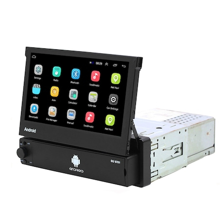 Navigatii Universale - Navigatie Universala, 4GB RAM 64GB ROM, Auto 1DIN Retractabil Manual, Display 7 Inch, Android 13 carplay