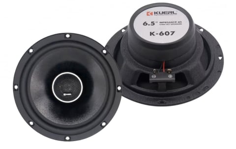 Difuzoare Auto - Set difuzoare coaxiale de 6.5 inch K-607, frecventa de 40HZ-23KJZ, 92db, RMS 40-160W, Neagra