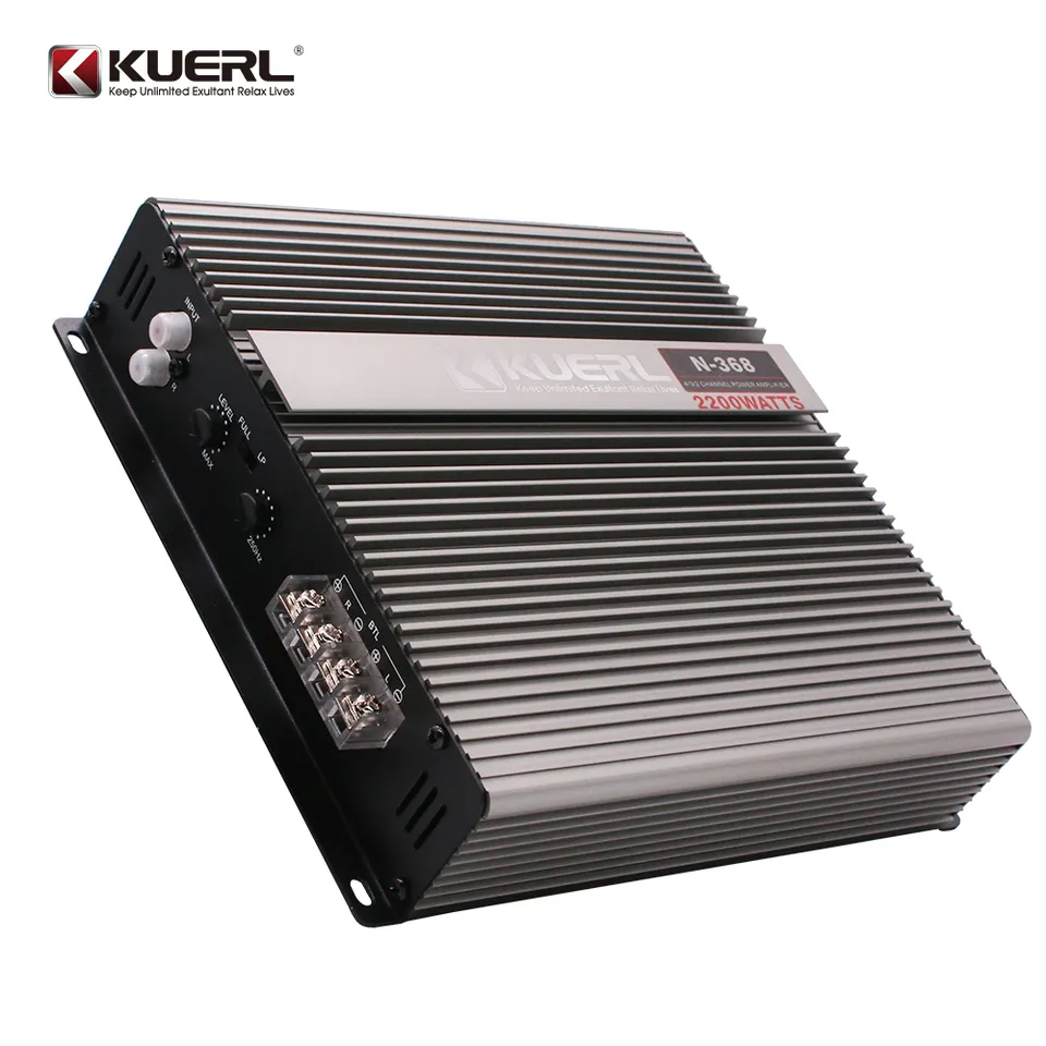 Amplificatoare Auto - Amplificator Auto N368, 2 canale, 12V, frecventa de 10HZ-30KHZ, 90db