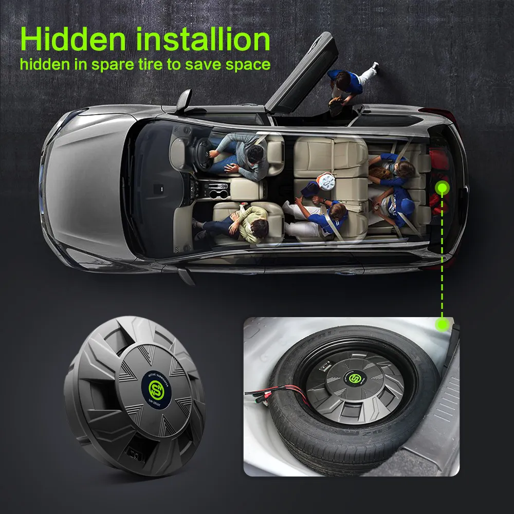 Subwoofer SW-2010T, 2 canale, 12V, frecventa de 10HZ-30KHZ, 90db [1]