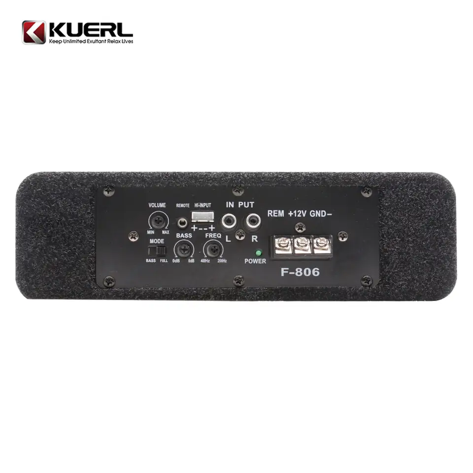 Ultra-thin subwoofer activ K-806APR, 8 inch, 12V, frecventa de 20 - 20000 Hz, 600W, fara cablaje [3]