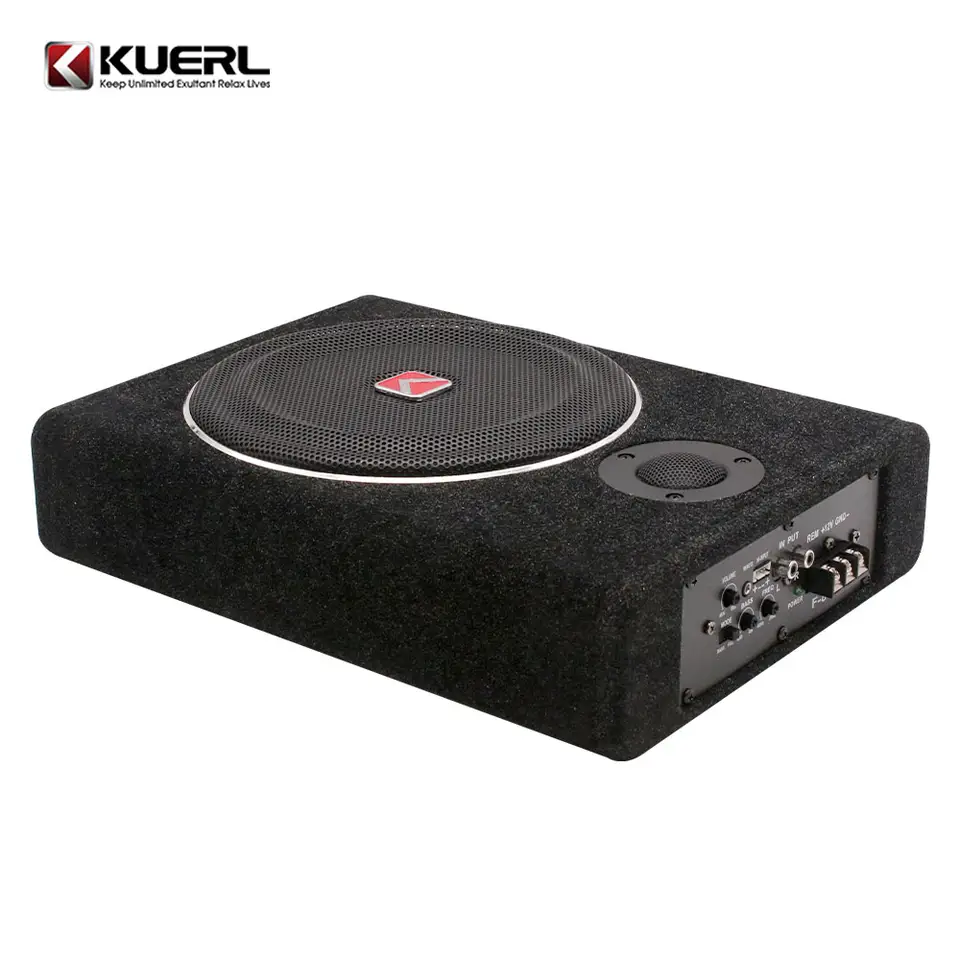 Subwoofere Auto - Ultra-thin subwoofer activ K-806APR, 8 inch, 12V, frecventa de 20 - 20000 Hz, 600W, fara cablaje