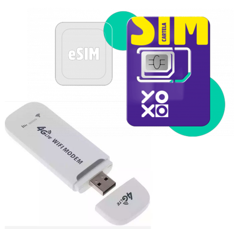 Accesorii - USB Wi-Fi Modem 4G - Hotspot pentru navigatii Android si cartela Yoxo