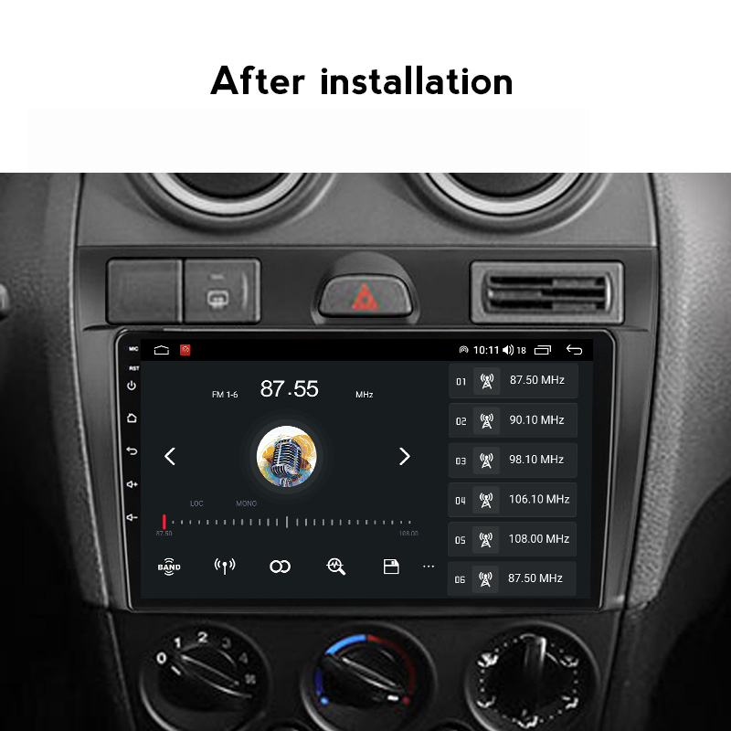 For Ford Fiesta 2009-2014 Car Stereo Radio 32G Android13 GPS Navi WIFI Head  Unit