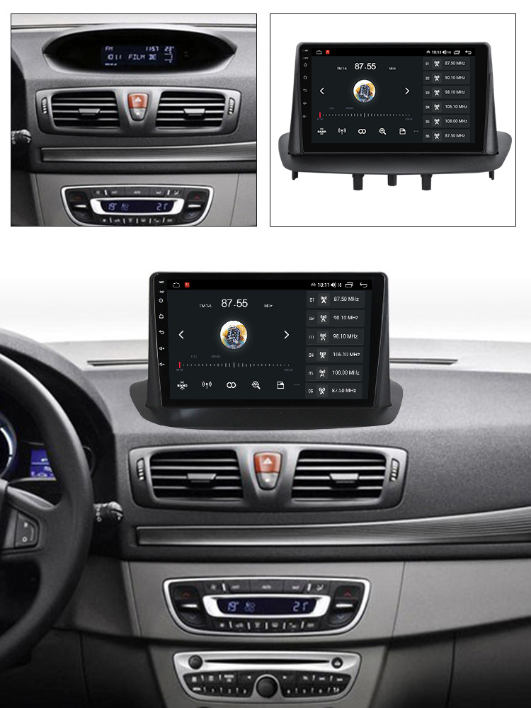 Renault Megane 3 2008-2014, Android 13, Wireless Carplay si Android auto 2 GB RAM 32 ROM, Display IPS, 9 Microfon NAVI-IT