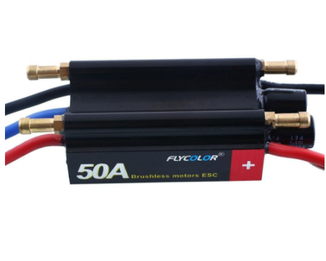 ESC Brushless FlyColor 50A 2-6S LiPo Water Cooling pentru Bărci RC – Performanță și Răcire Eficientă [4]