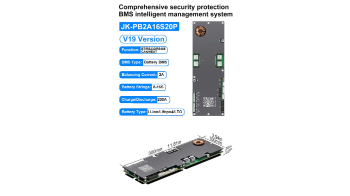 Sistem baterii fotovoltaice LiFePO₄ 16 kWh 48V 315Ah cu JK BMS V19 și celule prismatice Envision ESS [9]