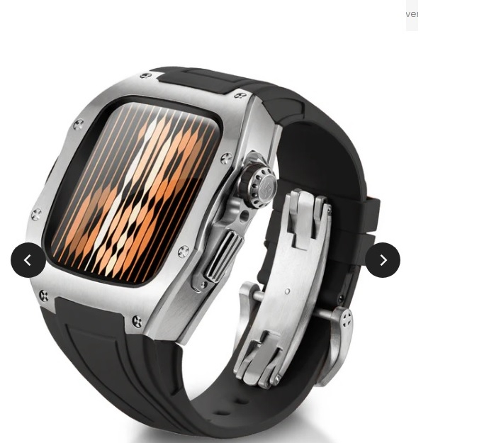 Husă cu curea Apple Watch 9/8/7 45mm SE/6 44mm negru – protecție completă [1]
