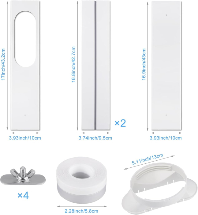 Kit Etanșare Fereastră Aer Condiționat Portabil cu Adaptor 13 cm [2]