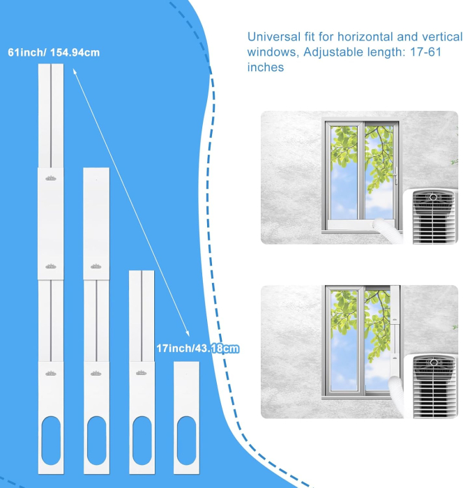 Kit Etanșare Fereastră Aer Condiționat Portabil cu Adaptor 13 cm [5]
