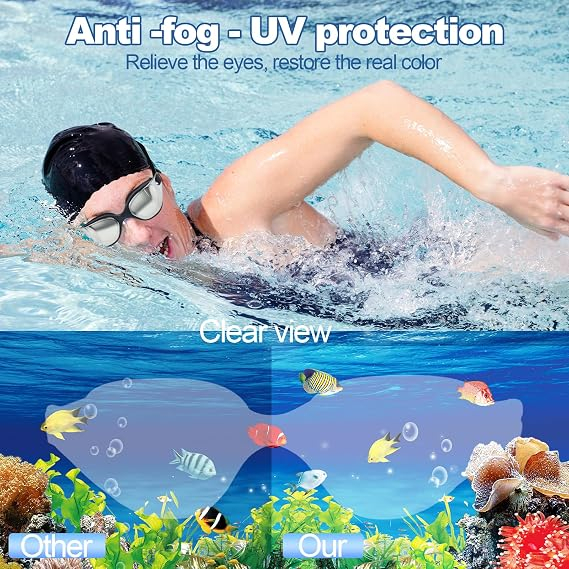 Ochelari de Înot Polarizați Roujune cu Protecție UV și Tratament Anti-Aburire [6]