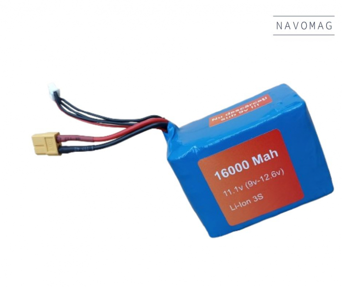 Acumulator Li-Ion 3S - 16000mAh, 11.1V, cu mufă XT60 [3]
