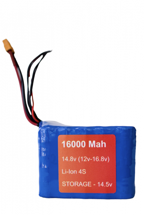 Acumulator Li-Ion 4S 16000 mAh cu Autonomie Extinsă – Ideal pentru Navomodele și Drone [2]