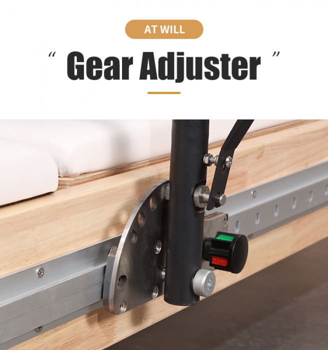 Aparat Reformer Profesional Pilates din Lemn – Echipament Fitness Premium pentru Tonifiere și Flexibilitate [4]