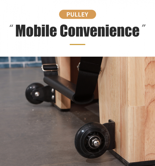 Aparat Reformer Profesional Pilates din Lemn – Echipament Fitness Premium pentru Tonifiere și Flexibilitate [3]