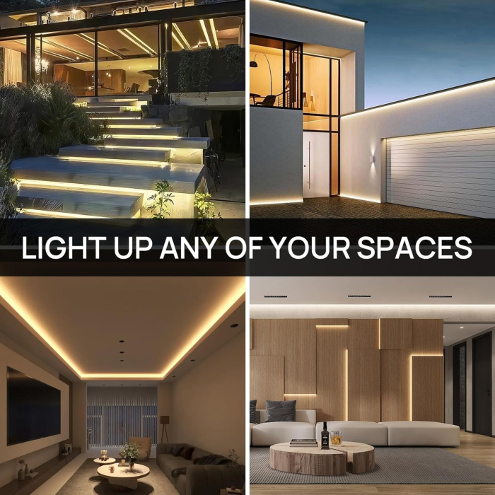 Bandă LED Neon Flexibilă 2 m IP65 Alb Rece 6000K pentru Interior și Exterior [6]