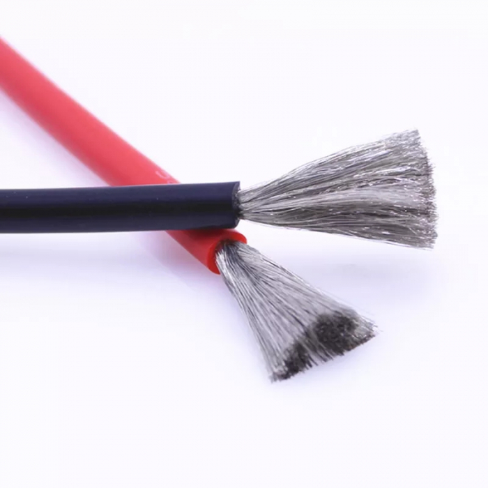 Cablu Siliconic 16 AWG, flexibil, Pentru Baterii Rezistent la 200 grade rola 2 m, 1m rosu 1m negru [3]