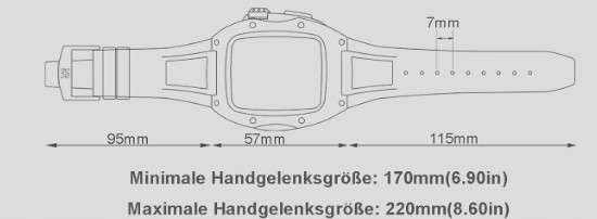 Husă cu curea Apple Watch 9/8/7 45mm SE/6 44mm negru – protecție completă [3]