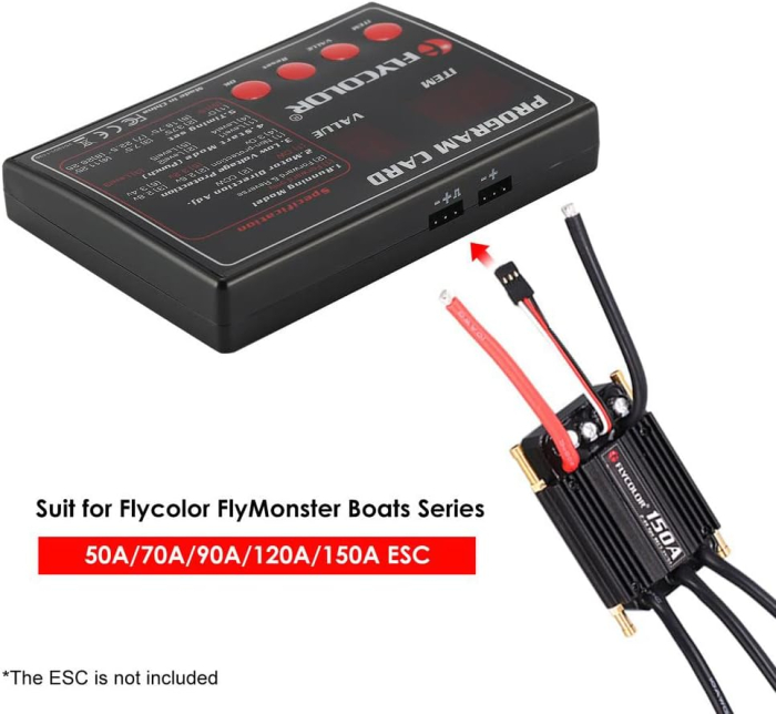 Placă Programare FLYCOLOR pentru ESC Brushless 50A-150A Bărci RC și Navomodele RC [4]