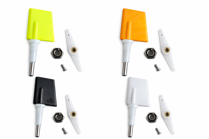 Cârmă navomodel 11.5 cm din PPR cu ax inox 5 mm – piesă direcție barcă plantat [2]