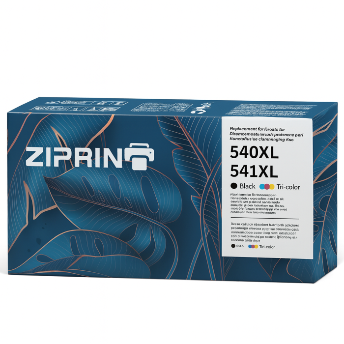 Set cartușe cerneală ZIPRINT 540XL 541XL – Compatibile Canon PIXMA, negru + color, randament mare [1]