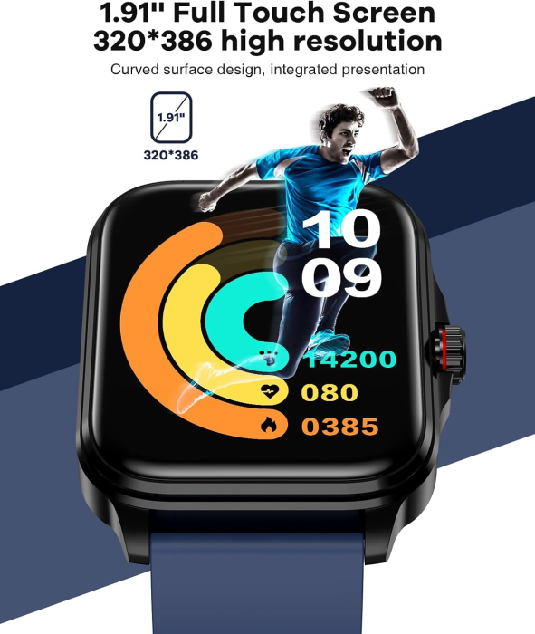 Ceas Inteligent SOUYIE 2024 pentru Femei 1 91 inch Apeluri Bluetooth Monitorizare Sanatate IP67 [4]