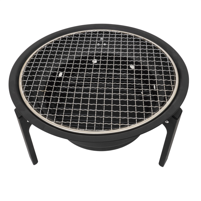Gratar metalic pliabil pentru camping rotund 35 cm [2]
