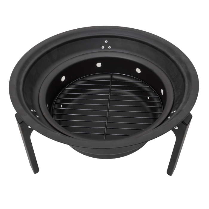 Gratar metalic pliabil pentru camping rotund 35 cm [3]