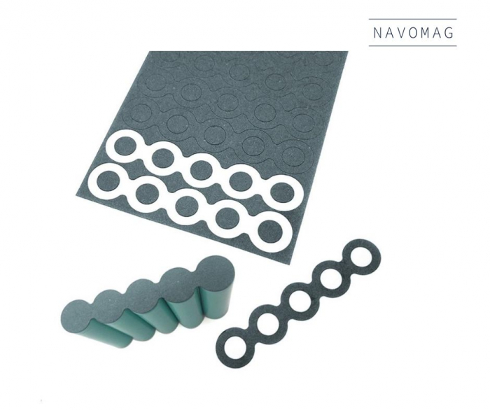Hartie PVC cu Adeziv – Inele Izolatoare 5p pentru Acumulatori 18650 [2]