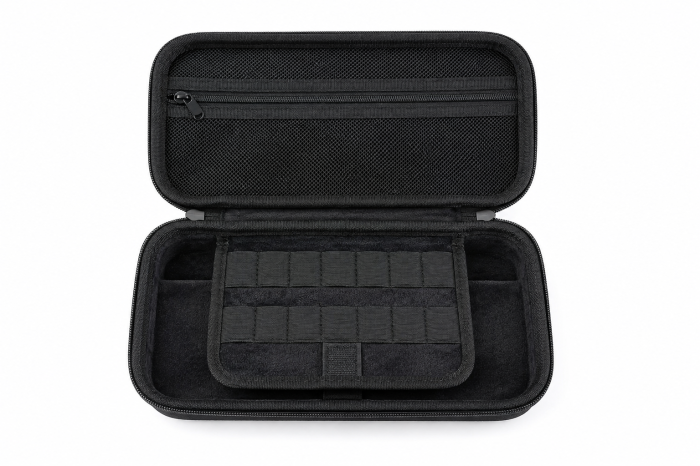 Husa Organizator Accesorii Pescuit cu Compartimente pentru Carlige, Ace si Plute, 28x13x7 cm, Negru [2]