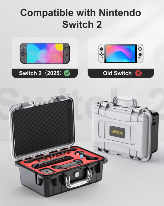 Husă Rigidă IP67 Compatibilă Nintendo Switch 2 – Protecție Premium pentru Consolă și Accesorii [3]