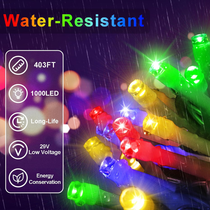 Instalație Crăciun 1000 LED Multicolor 120m cu Telecomandă și Timer [6]